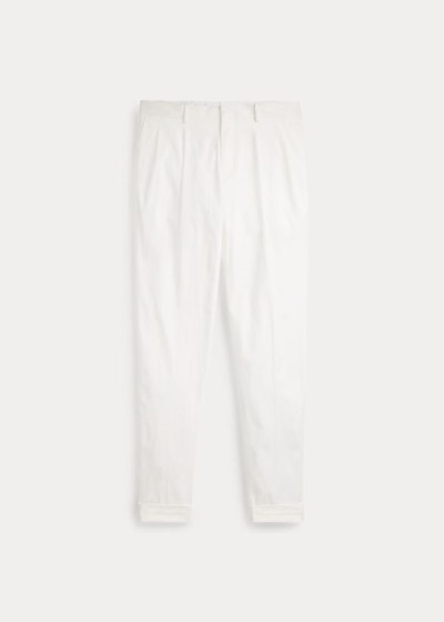 Pantalones Ralph Lauren Hombre Creme - Gregory Wool Gabardine - NOGAL4206